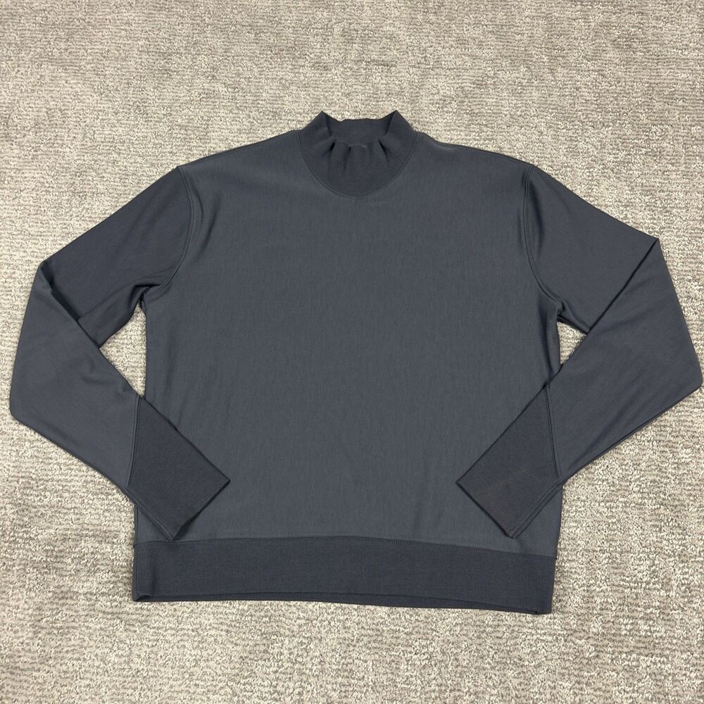 Indyeva Sweatshirt Womens Medium Pullover Fleece Lined Athletic Stretch Gray